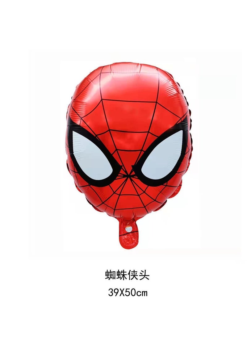 Animated Spiderman foil balloon Cartoon inflatable Superhero Spider man head foil balloon ,Super hero foil balloon  ,kids toy ,children's cartoon toys for birthday party decoration supplies