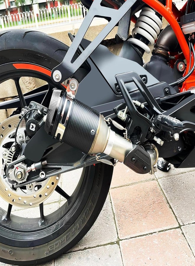 PACEWALKER Motorcycle Slip On Muffler, 2" Universal Carbon Fiber Motorcycle Exhaust for Kawasaki Z900 GSXR750 CBR650, Street/Sport Motorcycles and Scooters, Dirt Bike ATV Street Bike - Image 4