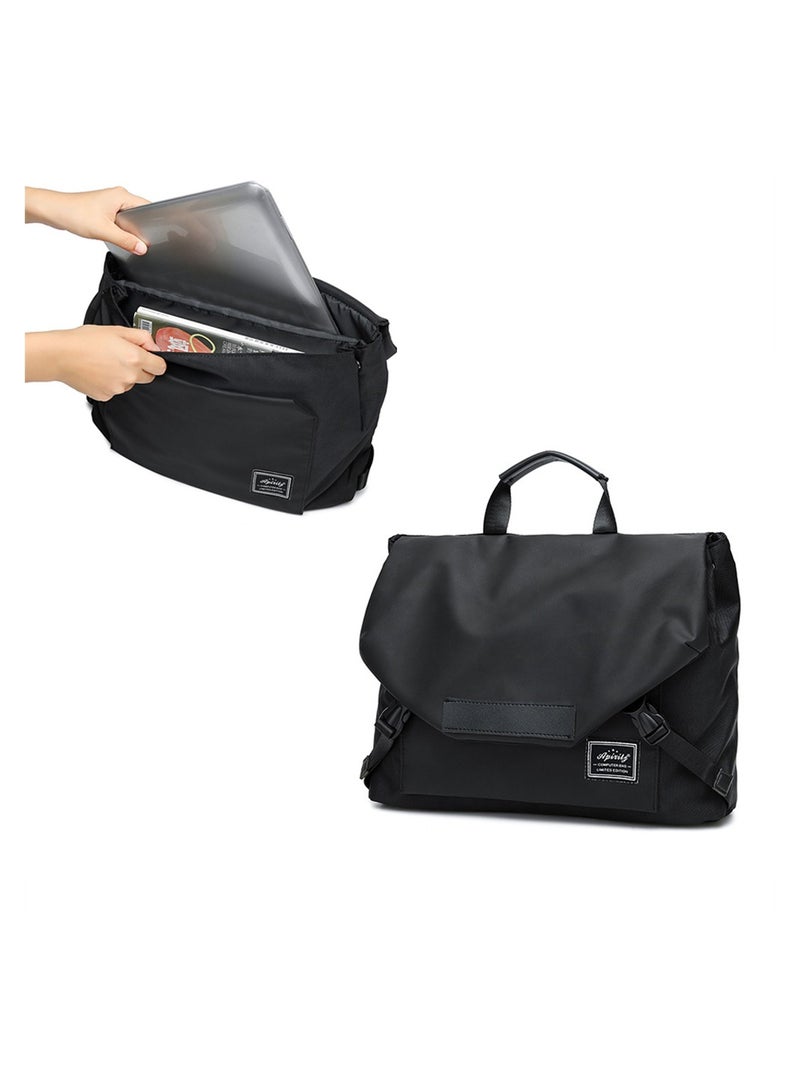 SYOSI Laptop Bag, 15.6 inch Waterproof Messenger Bag, Briefcase Shoulder Bag, Bussiness Carrying Handbag, Laptop Briefcases Satchel Bags for Men Women, Computer Carry Bag - Image 1