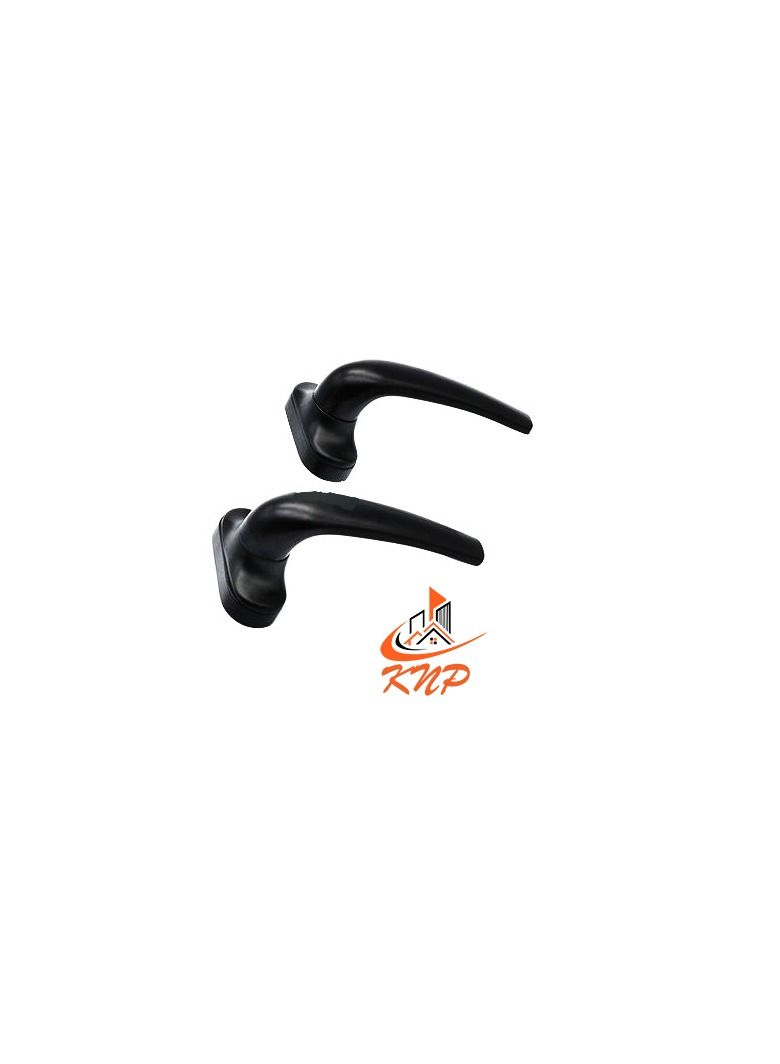 KNP Aluminum Door Handle 4 Screw Type - Black  - Image 1