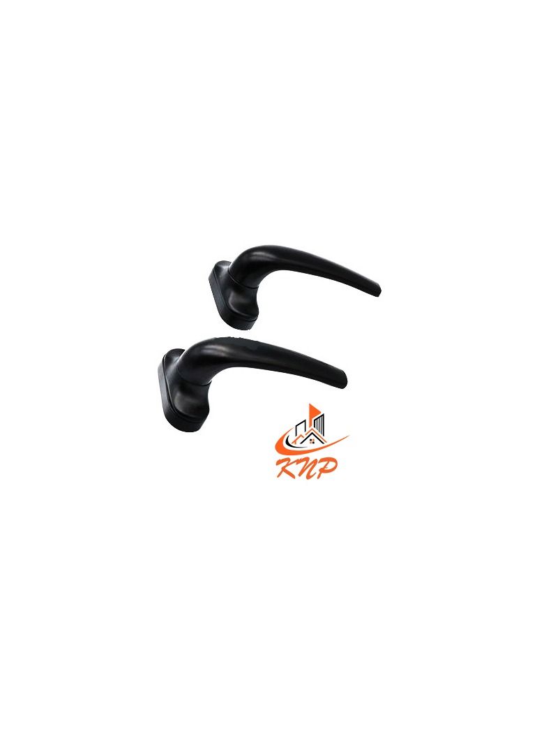 KNP Aluminum Door Handle 4 Screw Type - Black  - Image 2