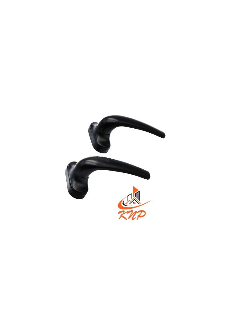 KNP Aluminum Door Handle 4 Screw Type - Black  - Image 3