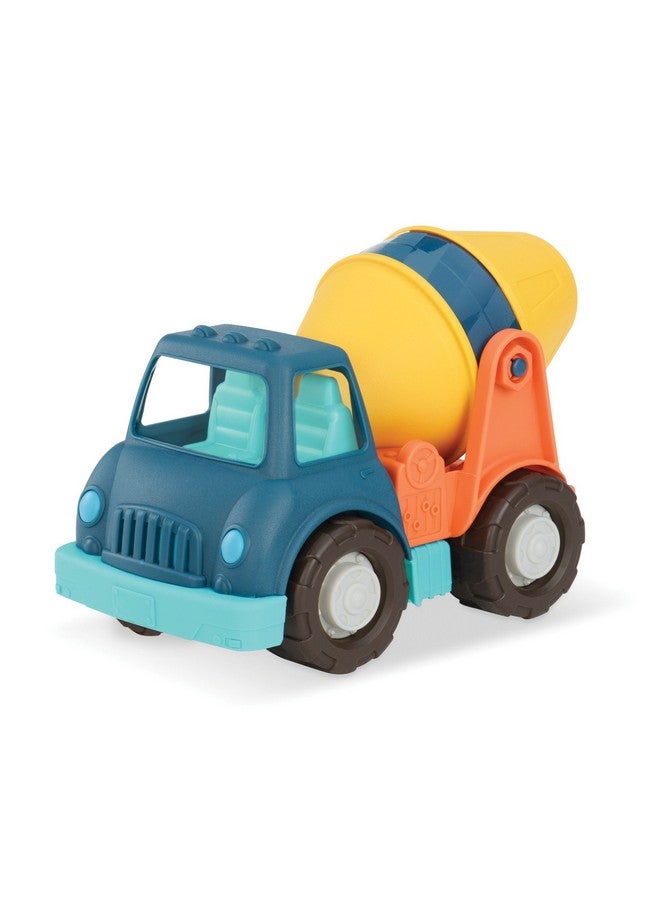 BATTAT شاحنة الأسمنت من وندر ويلز مع خلاط الخرسانة أجزاء متحركة لعبة قوية للأطفال قابلة لإعادة التدوير 1 سنة وما فوق - Image 2