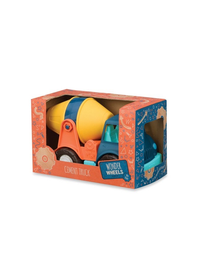 BATTAT شاحنة الأسمنت من وندر ويلز مع خلاط الخرسانة أجزاء متحركة لعبة قوية للأطفال قابلة لإعادة التدوير 1 سنة وما فوق - Image 3