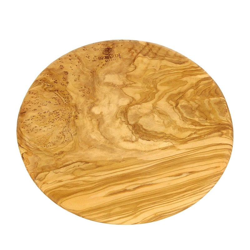 Berard 54177 French OliveWood Handcrafted Round Cutting Board