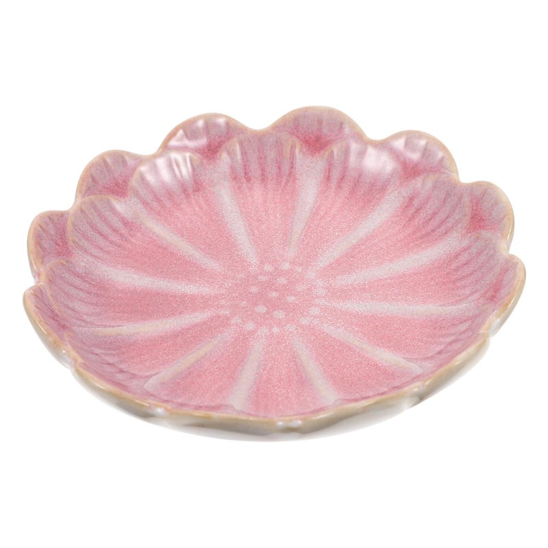 Vintage Ceramic Flower Shape Snack Dish 6 Inch Dipping Bowl Microwave and Dishwasher Safe - Image 2