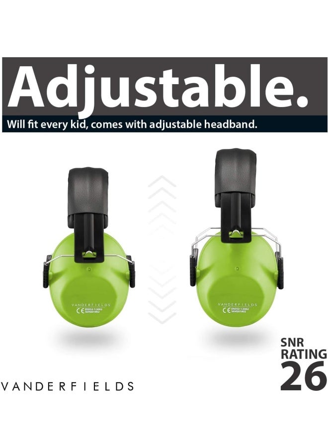 Vanderfields Hearing Protection - Noise Protection Headphones - Passive Earmuffs Child - Capsule Ear Protectors School, Drums, Autists, Concert, Boys, Girls - 3-16 Years - 26 Db Snr  - Image 5
