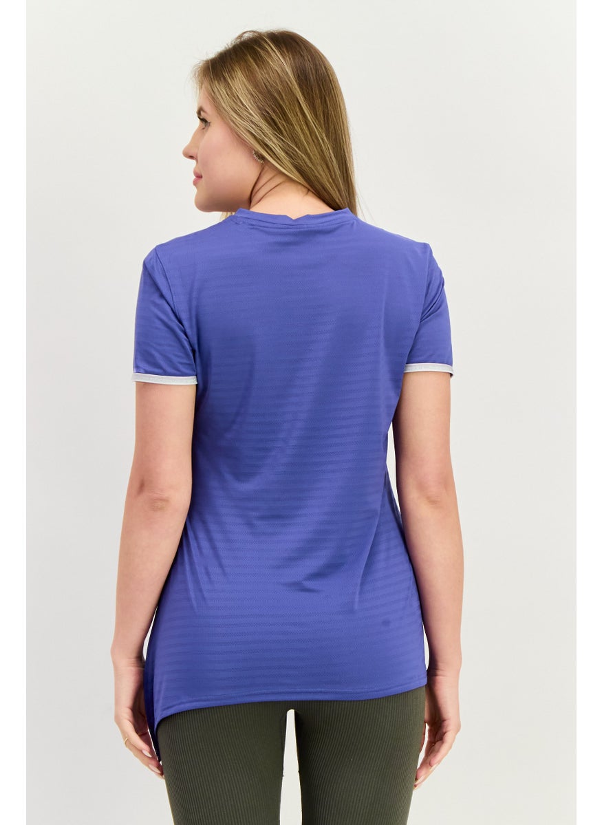 PUMA Women Sportswear Fit Training Short Sleeve T-Shirt, Blue  - Image 2
