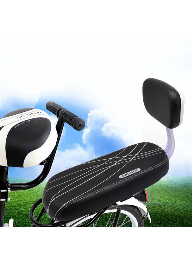 Together-life Rear Mounted Child Bike Seats, Bicycle Rear Seat Cushion Armrest Set Kid Child Carrier with Cushion, Backrest and Armrest Handrail - Image 2