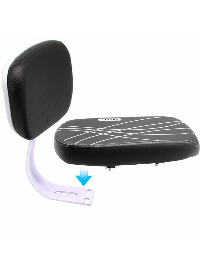 Together-life Rear Mounted Child Bike Seats, Bicycle Rear Seat Cushion Armrest Set Kid Child Carrier with Cushion, Backrest and Armrest Handrail - Image 5