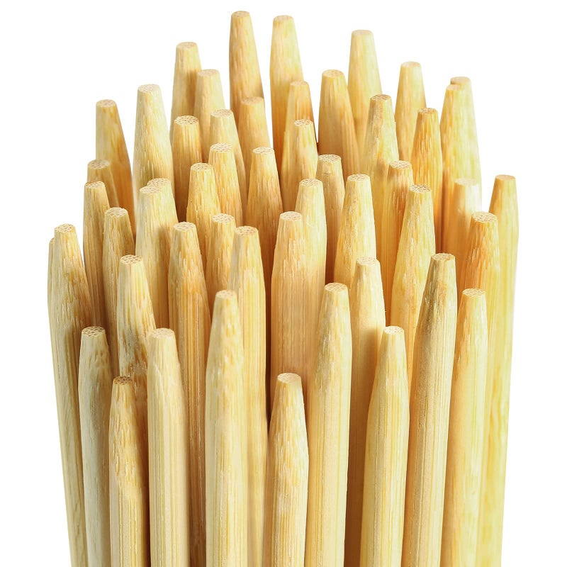 WixiTool 240 PCS Smores Sticks 36 Long 5mm Thick Marshmallow Roasting Smore Sticks Bamboo Disposable Marshmellow Sticks Camping Heavy Duty SMores Skewers for Outdoor Fire Pits Campfires Hot Dog Sausage 