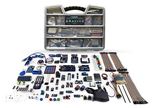 GAR Monster Starter Kit for Arduino Uno Mega Nano, Complete Advanced Set, ESP32, ESP8266, 25 Sensor Modules, Bluetooth WiFi Ethernet for STEM Robotics Projects - Image 1