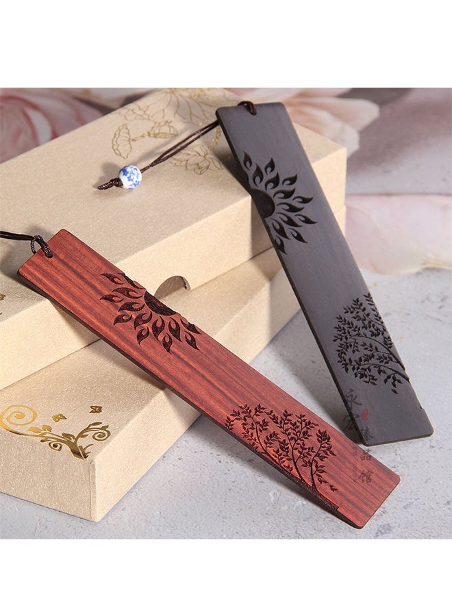 إشارات مرجعية خشبية، إشارات مرجعية للكتب هدية للرجال والنساء، إكسسوارات علامات الكتب - Image 2