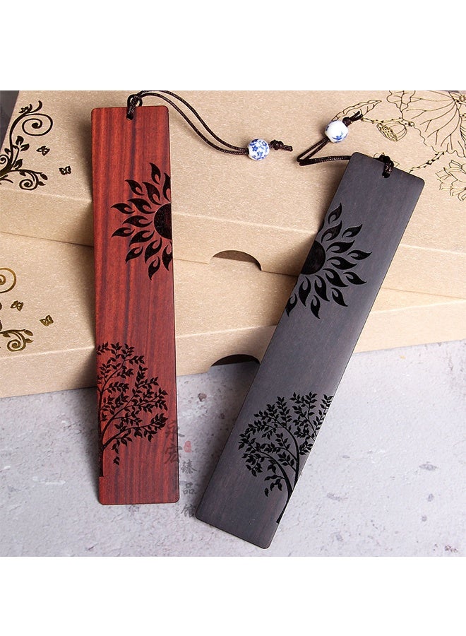 إشارات مرجعية خشبية، إشارات مرجعية للكتب هدية للرجال والنساء، إكسسوارات علامات الكتب - Image 1