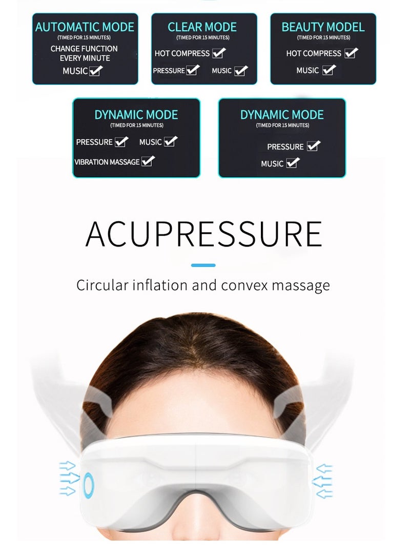general Alwate Eye Protection Device 210: English version of the air pressure eye massager, vibration eye heating pad, and eye massage device. - Image 2