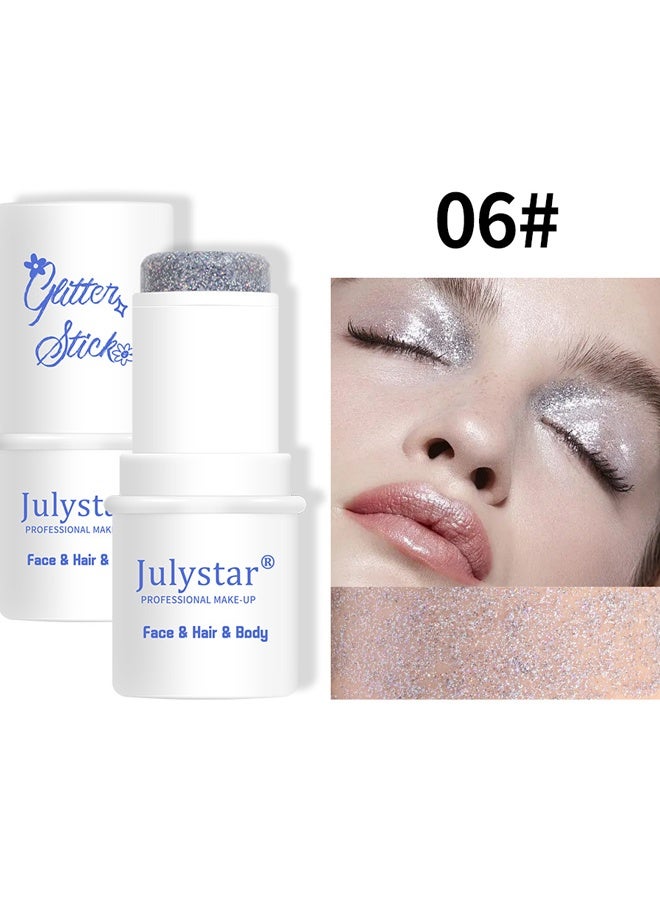 چولي ستار بريق ستيك ، لامع وطويل الأمد ، ظلال عيون للشعر ، بريق للجسم ، حفلة موسيقية مغني ، مهرجان هذيان موسيقى ، مكياج بريق ستيك وجل بريق للوجه للنساء والرجال #06 - Image 2