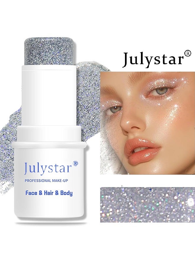چولي ستار بريق ستيك ، لامع وطويل الأمد ، ظلال عيون للشعر ، بريق للجسم ، حفلة موسيقية مغني ، مهرجان هذيان موسيقى ، مكياج بريق ستيك وجل بريق للوجه للنساء والرجال #06 - Image 1