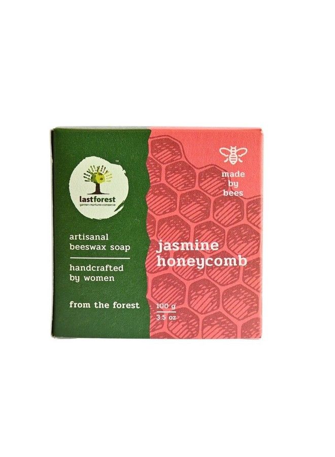 Last Forest Artisanal Handcrafted Handmade Natural Honeycomb Beeswax Soap Jasmine 100G 100% Natural Ingredients Moisturizing Natural Beeswax Bathing Soap For Men And Women - Image 2