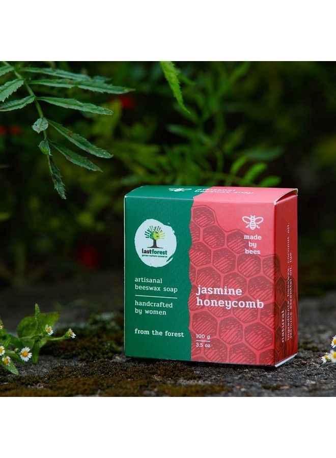 Last Forest Artisanal Handcrafted Handmade Natural Honeycomb Beeswax Soap Jasmine 100G 100% Natural Ingredients Moisturizing Natural Beeswax Bathing Soap For Men And Women - Image 3