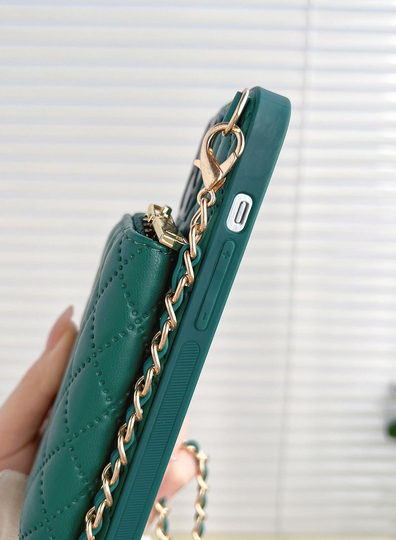 Suteni Crossbody Strap Back Cover Card Slots Leather Phone Case for iPhone  - Image 3