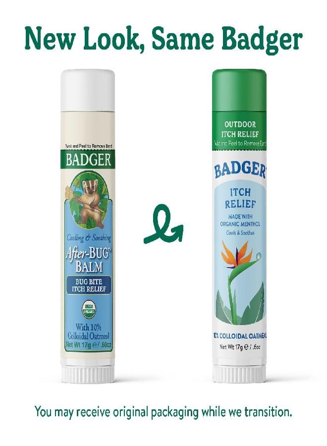 Badger Itch Relief Balm, Organic After Bite Easy to Carry Travel Stick, Insect Bite Treatment, Mosquito & Bug Bite Itch Relief, 0.6 oz - Image 3