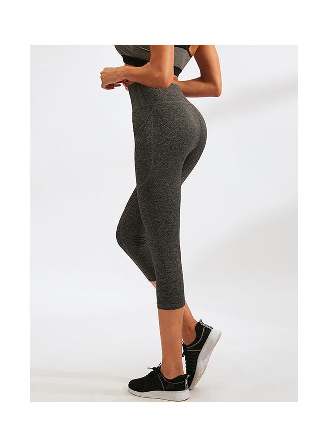 Nariele Yoga Pants With Pockets High Waist Sporty Leggings Tights Stretch Fitness Workout Running Skinny Bodycon Trousers Gym Home Sportswear S 22 x 3 x 20cm - Image 3