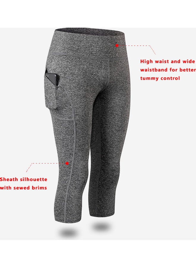 Nariele Yoga Pants With Pockets High Waist Sporty Leggings Tights Stretch Fitness Workout Running Skinny Bodycon Trousers Gym Home Sportswear S 22 x 3 x 20cm - Image 4