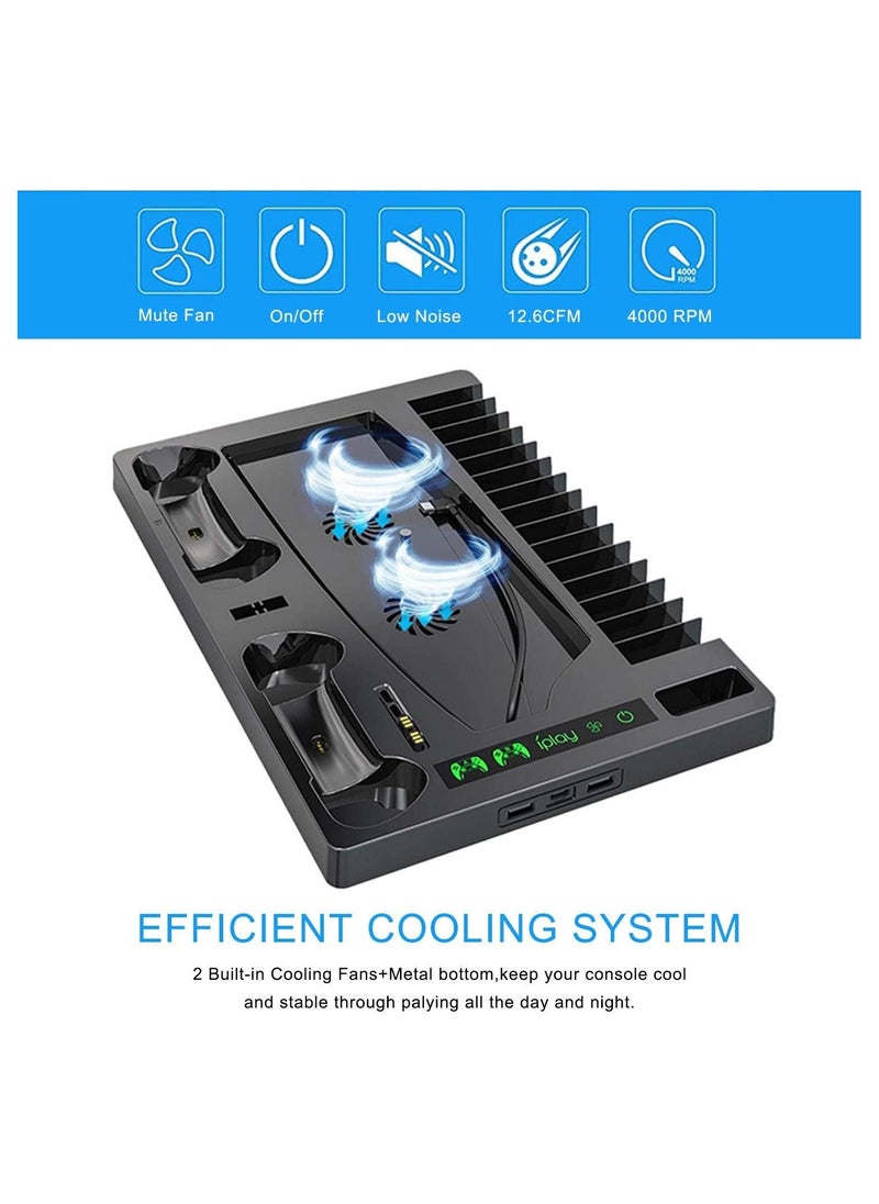 Cool Baby Style - COOLBABY Vertical Stand with Cooling Fan for PS5 Console and PS5 Digital Edition  PS5 Dualsense Charging Station - Image 1