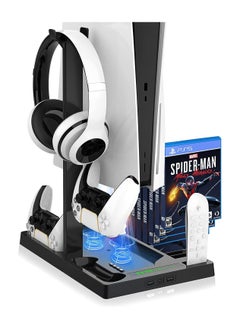 COOLBABY Vertical Stand with Cooling Fan for PS5 Console and PS5 Digital Edition  PS5 Dualsense Charging Station