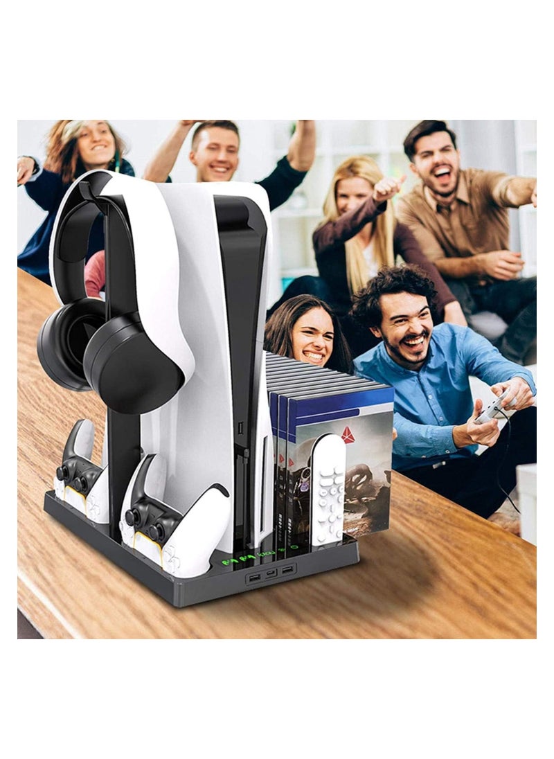 Cool Baby Style - COOLBABY Vertical Stand with Cooling Fan for PS5 Console and PS5 Digital Edition  PS5 Dualsense Charging Station - Image 1