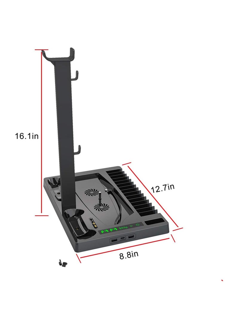 Cool Baby Style - COOLBABY Vertical Stand with Cooling Fan for PS5 Console and PS5 Digital Edition  PS5 Dualsense Charging Station - Image 1