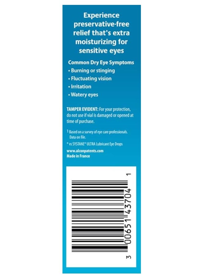 Alcon قطرات مرطبة للعين خالية من المواد الحافظة، 0.7 مل، 30 قارورة  - Image 3