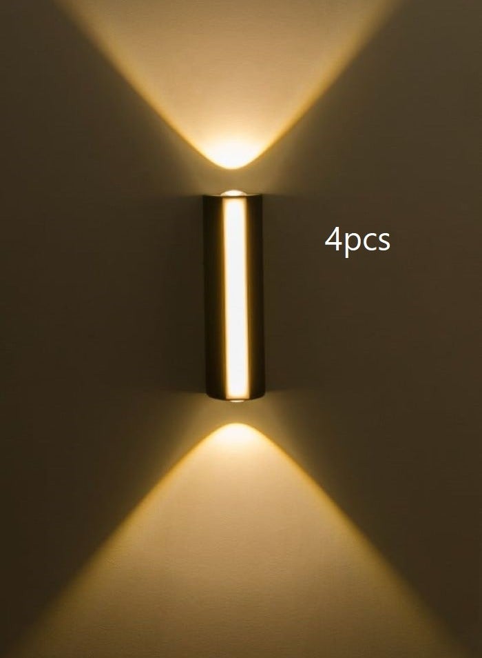 تيك لايت مصباح خارجي-حائط (المنيوم) مقاوم للماء بقوة 15 وات 4 حبة - Image 1