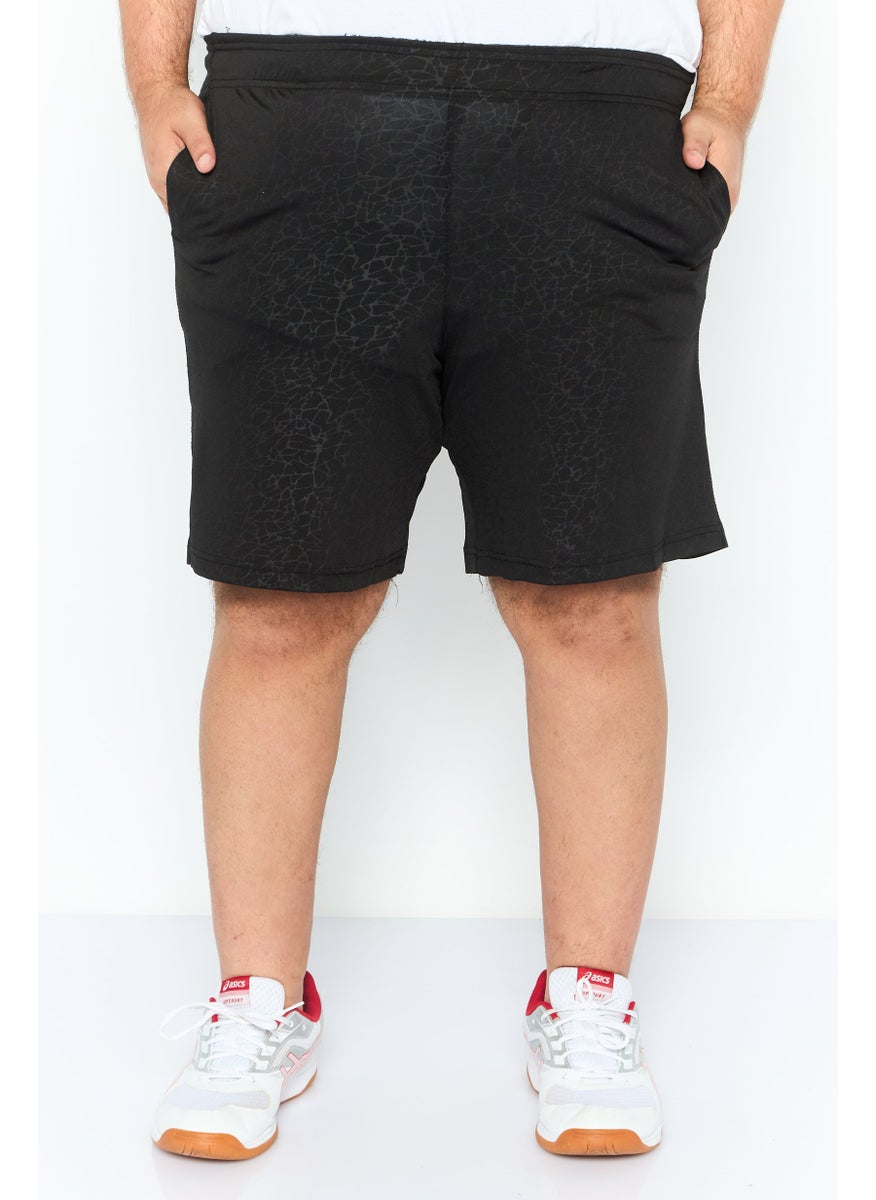 90 Degree - Men Sportswear Fit Active Shorts, Black - Image 1