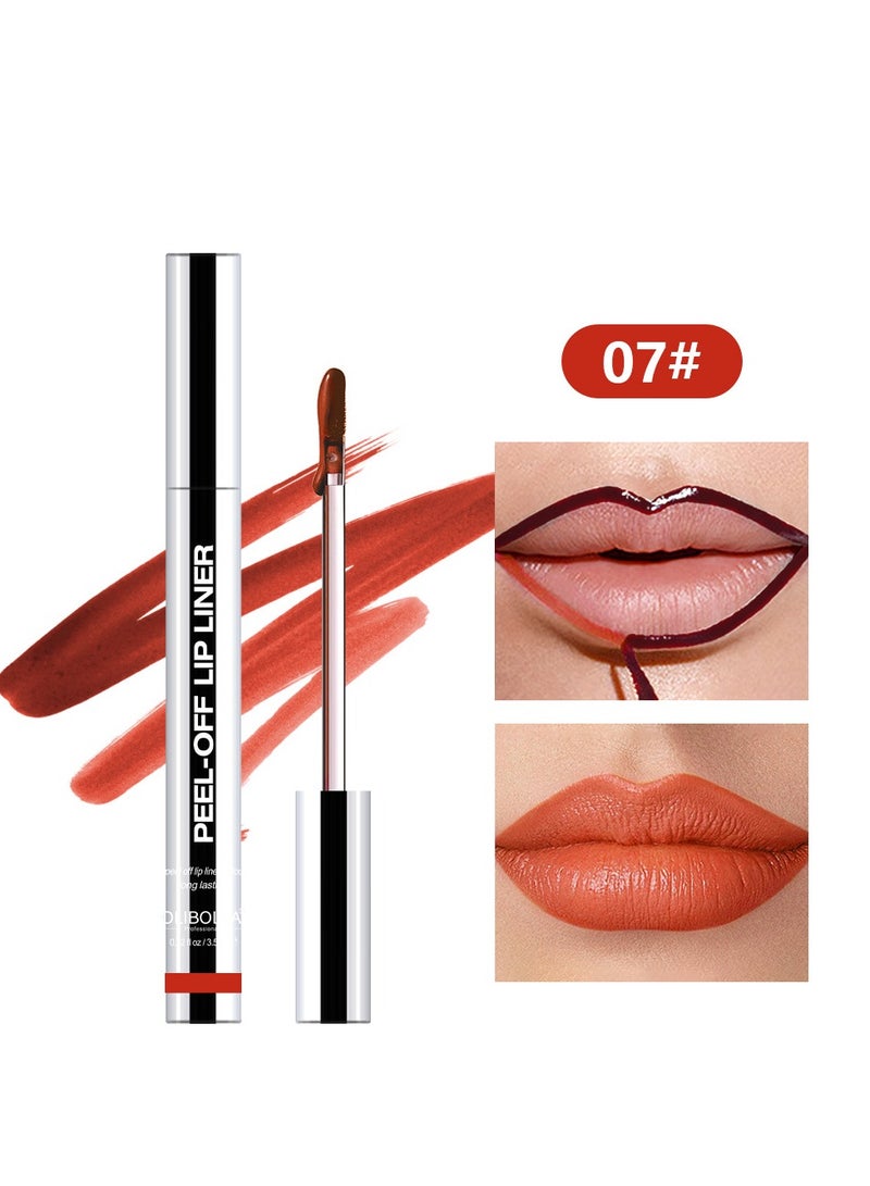 أوليبولا قشر قبالة بقعة محدد الشفاه ، محدد الشفاه تقشير الشفاه مع لمسة نهائية غير لامعة ، بقعة الشفاه طويلة الأمد تقشير الشفاه مقاومة للماء تمتلئ حتى لون الشفاه محدد الشفاه ، مجموعة بقع الشفاه الطبيعية الفورية - Image 1