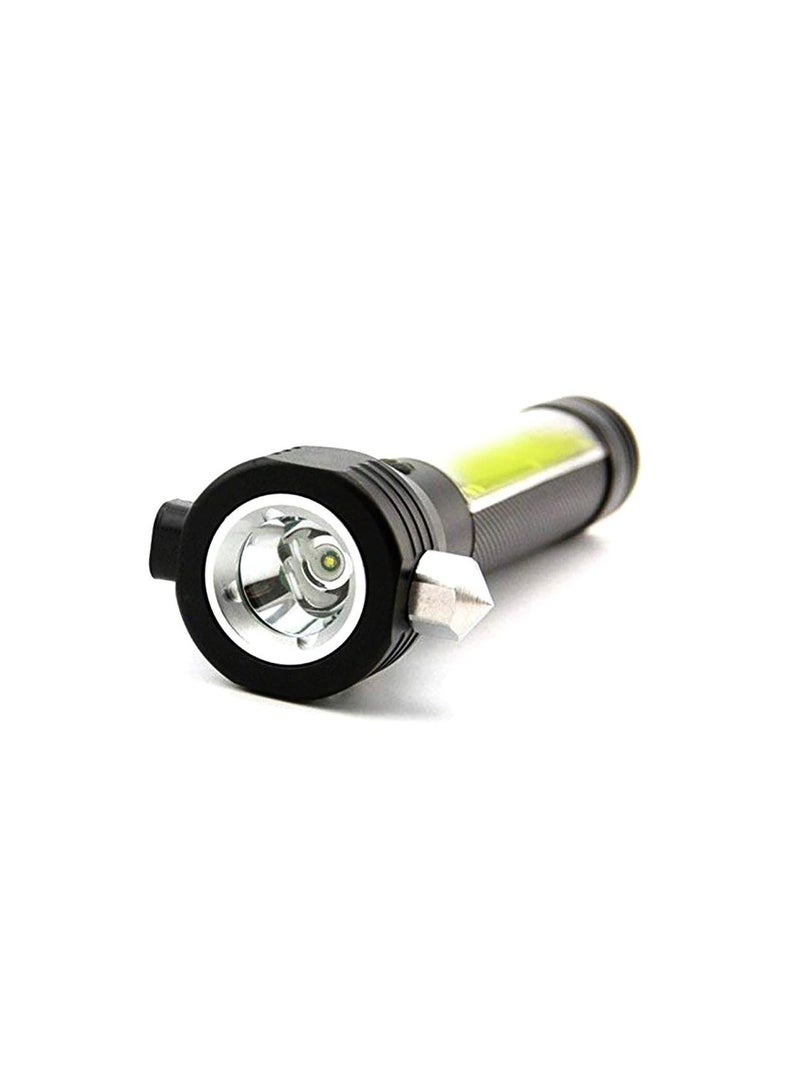 لايت مصباح يدوي يعمل بالطاقة الشمسية مصباح يدوي للسيارة قابل لإعادة الشحن مع بوصلة - Image 2