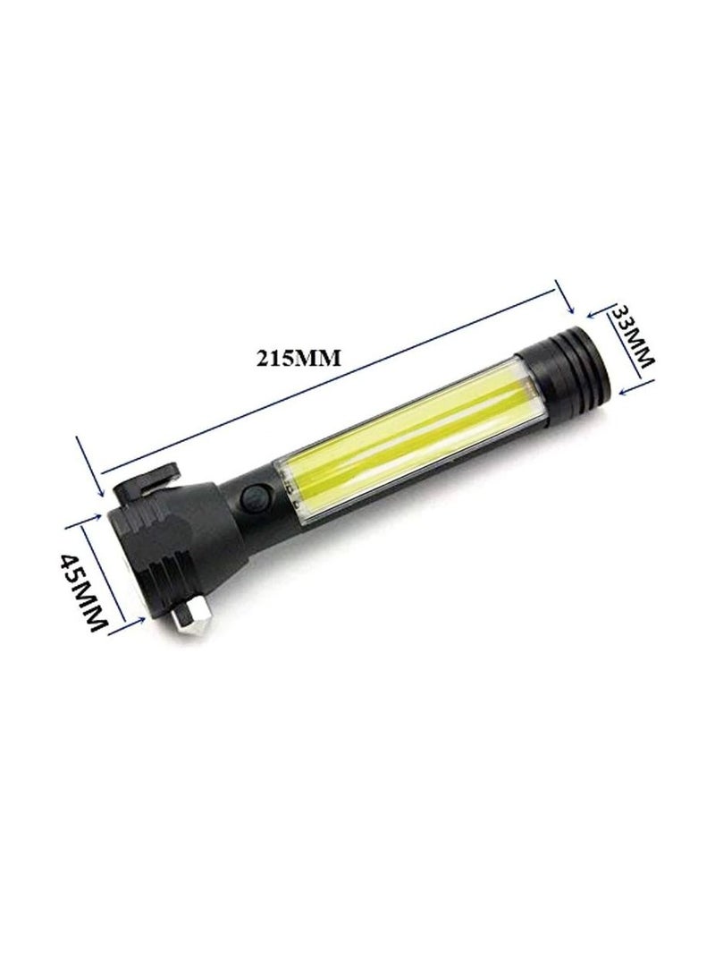 لايت مصباح يدوي يعمل بالطاقة الشمسية مصباح يدوي للسيارة قابل لإعادة الشحن مع بوصلة - Image 3