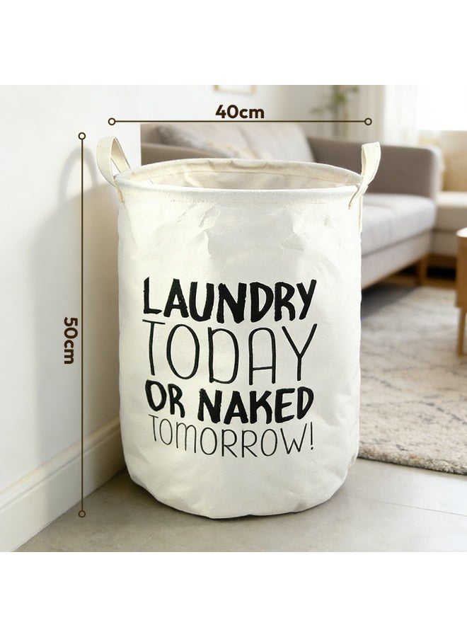 سلة غسيل قابلة للطي من القماش لتخزين الملابس المتسخة والدمى - Image 5