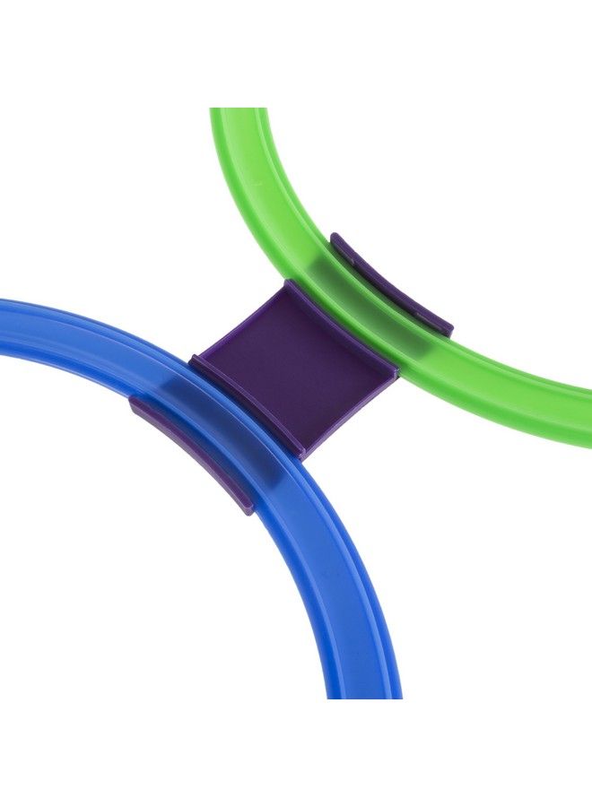 Hey! Play! Hopscotch Ring Game 10 Multi Colored Plastic Rings And 15 Connectors For Indoor Or Outdoor Use Fun Creative Play Set For Girls And Boys  - Image 5