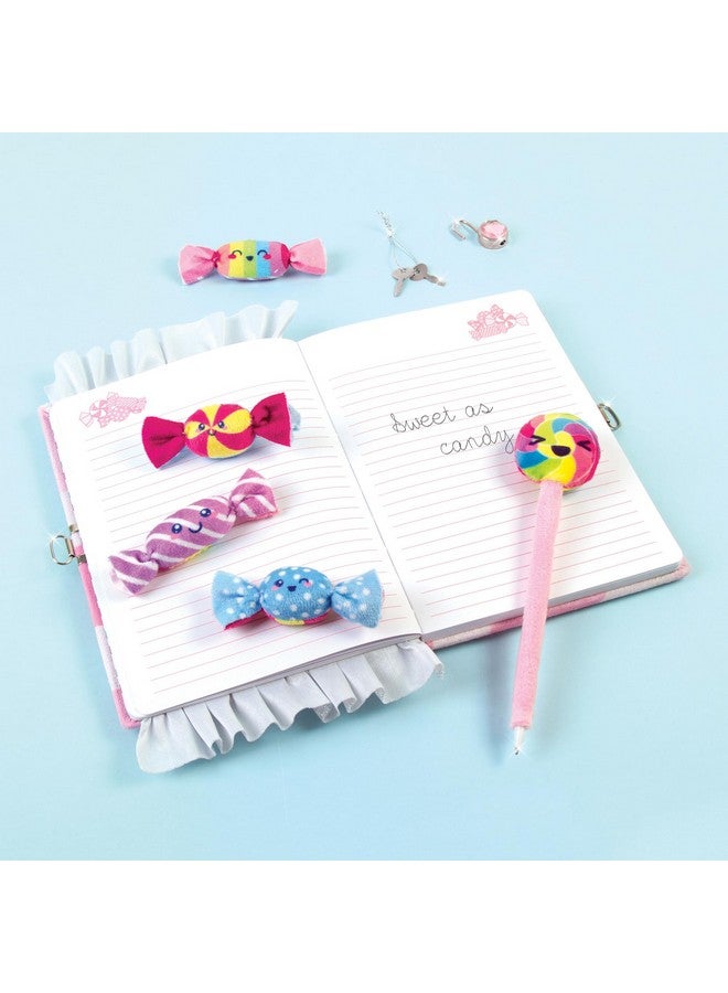 3C4G 3C4G: Candy Plush Pocket Locking Journal with Pen - Zipper Pouch Holds 4 Removable Candy Plushies, 192 Pages, Take Notes-Sketch-Design, Ages 6+  - Image 5
