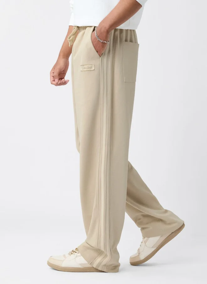 The Souled Store  The Souled Store Men Oversized Fit Printed Cream Joggers  | Best Price UAE