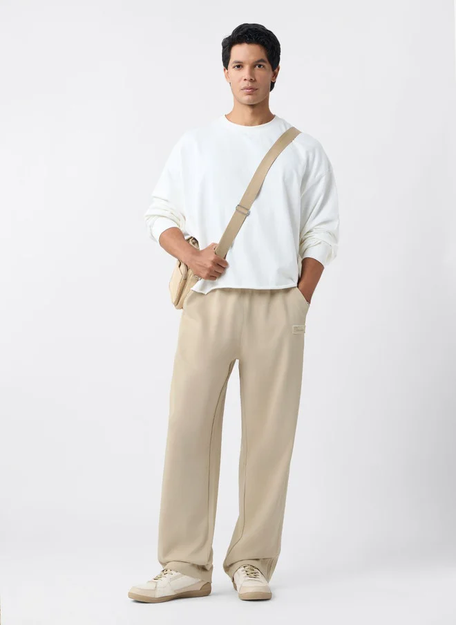 The Souled Store  The Souled Store Men Oversized Fit Printed Cream Joggers  | Best Price UAE