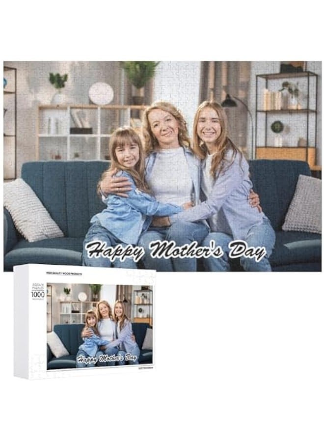 احجية صور مخصصة هدية لل، ، الزفاف، احجية الصور المقطوعة الشخصية من الصورة، احجية الصور المقطوعة الخشبية للبالغين والاصدقاء والصديقة والعائلة - 300/500/1000 قطعة - Image 1