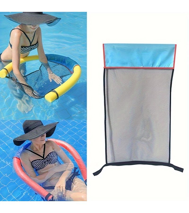 Dark Blue Swimming Floating Bed Water Lounge Chair for Pool Party - Image 4