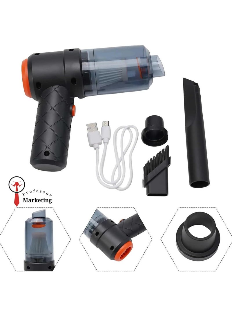 hanso Portable Car Vacuum Cleaner, 2 in 1 Handheld Vacuum Cleaner, Portable Mini Vacuum Cleaner for Home and Car: Multi-Use Cleaning Companion - Image 1