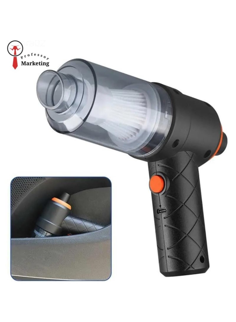 hanso Portable Car Vacuum Cleaner, 2 in 1 Handheld Vacuum Cleaner, Portable Mini Vacuum Cleaner for Home and Car: Multi-Use Cleaning Companion - Image 2