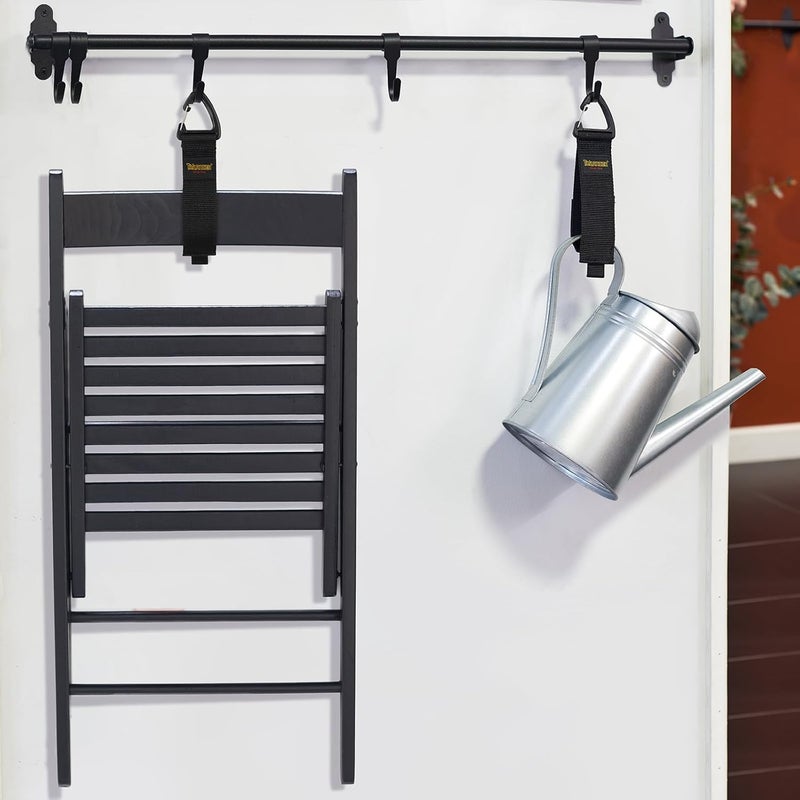 Trilancer Hook-and-Loop Storage Straps with Triangular Buckle to Hang on Walls for Cables, Wires, Rope, Hoses, Organization for Home, Garage or Workshop, Patent Design（2*S，2*M，2*L） - Image 5