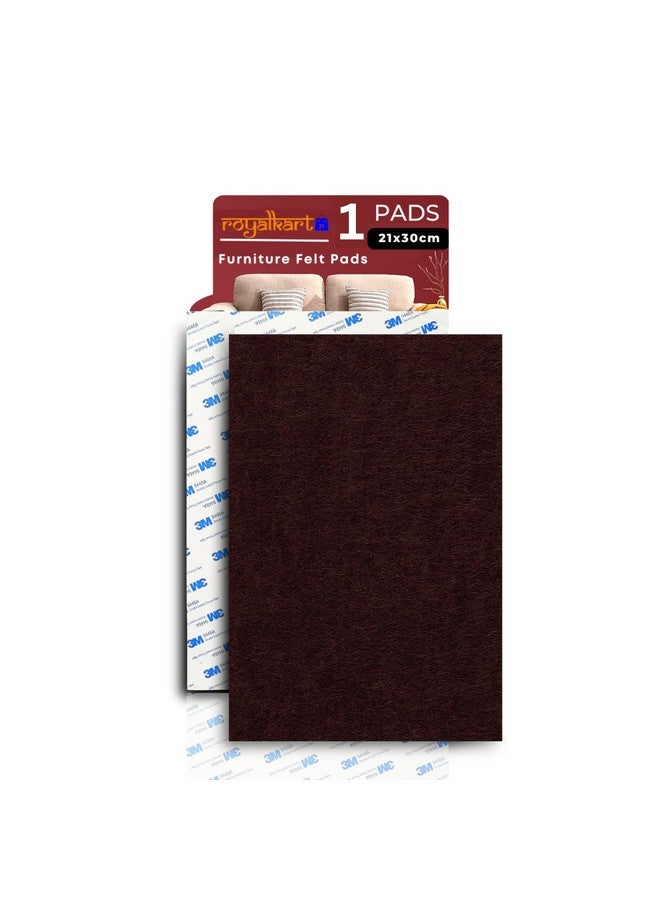 Royalkart Furniture Felt Pads, Non-Slip Self 3M Adhesive Cuttable Felt Heavy Duty Felt Strip for Protecting Hardwood Floors Chair Wall Protector(Pack-1) - Image 1