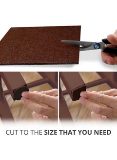 Royalkart Royalkart Furniture Felt Pads, Non-Slip Self 3M Adhesive Cuttable Felt Heavy Duty Felt Strip for Protecting Hardwood Floors Chair Wall Protector(Pack-1)  - Image 3