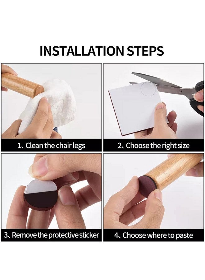 Royalkart Furniture Felt Pads, Non-Slip Self 3M Adhesive Cuttable Felt Heavy Duty Felt Strip for Protecting Hardwood Floors Chair Wall Protector(Pack-1) - Image 4